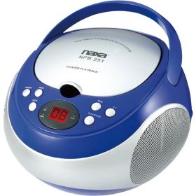 PORT CD PLYR W/AM/FM BLU