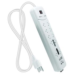 25FT 2USB HVY DTY SRG WHT