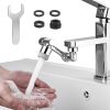 Universal Faucet Extender Tap Aerator 1080Â°Rotatable Spray Head Extension Part 2 Water Modes Splash-proof Bathroom Sink Sprayer Attachment
