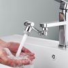 Universal Faucet Extender Tap Aerator 1080Â°Rotatable Spray Head Extension Part 2 Water Modes Splash-proof Bathroom Sink Sprayer Attachment
