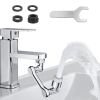 Universal Faucet Extender Tap Aerator 1080Â°Rotatable Spray Head Extension Part 2 Water Modes Splash-proof Bathroom Sink Sprayer Attachment