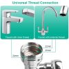 Universal Faucet Extender Tap Aerator 1080Â°Rotatable Spray Head Extension Part 2 Water Modes Splash-proof Bathroom Sink Sprayer Attachment