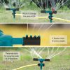 2 Packs 360 Degree Rotatable Lawn Garden Sprinkler Sprayer Adjustable Sprinkler