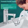 Universal Faucet Extender Tap Aerator 1080Â°Rotatable Spray Head Extension Part 2 Water Modes Splash-proof Bathroom Sink Sprayer Attachment