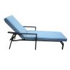 Chaise Lounge; Blue; Set of 2