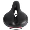 Bike Seat Water Resistant Comfortable Bicycle Padded Saddle Wear Resistant Hollow Leather Seat Cushion