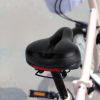 Bike Seat Water Resistant Comfortable Bicycle Padded Saddle Wear Resistant Hollow Leather Seat Cushion